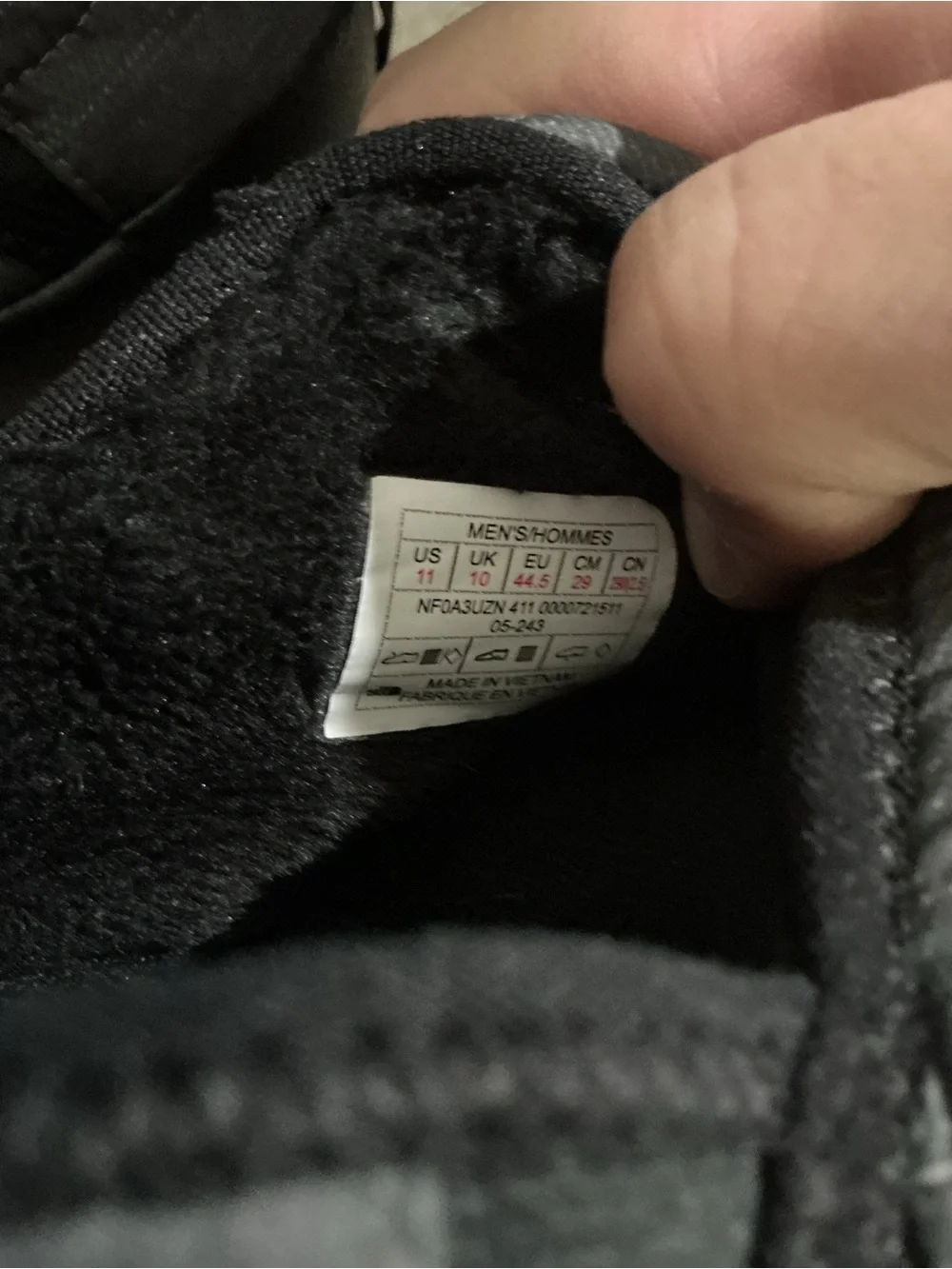 The North Face Black Quilted Slip-On Moccasins